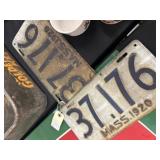 (2) 1920 Mass. License Plates