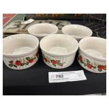 (5) Stoneware Dessert Bowls