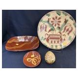 (4) Pcs. Breininger Redware Pottery