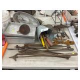 Fireplace Tools, Garden Tools w/ Pail