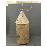 Primitive Masonic Punched Tin Lantern