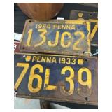 (2) PA Licsene Plates