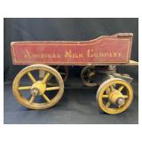 Vintage Milk Wagon Pull Toy