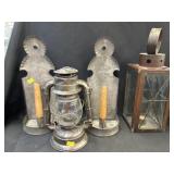 Lanterns w/ Candle Sconces