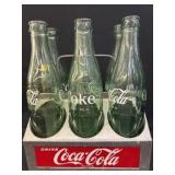 Vintage Coca-Cola Bottle Carrier w/ Bottles