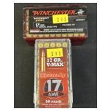 100 Rounds 17HMR Ammo.