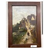 Unsigned Framed Oil on Canvase