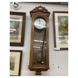 Contemporary Oak Cased Wall Clock