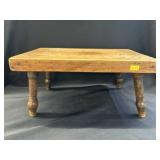 Primitive Wood Footstool