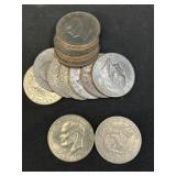 (12) Eisenhower $1 Coins