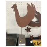 Folkart Style Chicken Silhouette