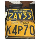 (2) PA License Plates