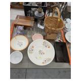 Woven Basket, Bureau, Fluid Lights