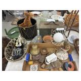 Wall Clock, Plant Stand w/ Fruit Basket