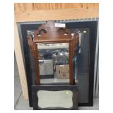 Chippendale Style Mirror w/ Framed Print