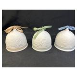 (3) Lladro Porcelain Bells