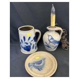 3 Pcs. Salt Glazed Pottery