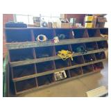 Antique 24-Compartment Storage Shelf