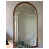 Oval Bevel Framed Mirror