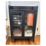 Contemporary Glass Door Bookcase