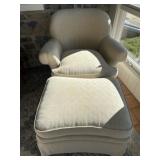 Harden Upholstered Arm Chair w/ Ottoman