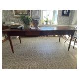 Contemporary Crafted Tiger Maple Table