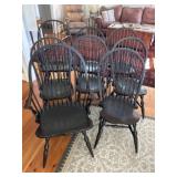 (8) Contemporary Windsor Style Chairs