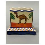 Painted Porcelain Prototype Camel Cigarette Holder