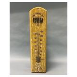 "The Pride of Winston" Wood Tobacco Thermometer