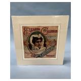 19th C. Eleanor Calhoun Tobacco Caddy Paper Label