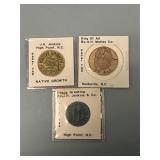 Three Chewing Tobacco Paper Tags