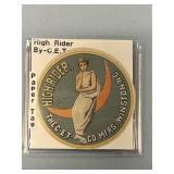 High Rider Chewing Tobacco Paper Tag Winston, NC