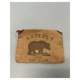 Early Grizzly Cut Plug Tobacco Canvas Pouch