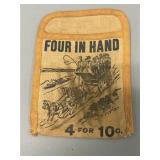 Four-In-Hand Tobacco Advertising Pouch