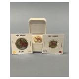 Red Rabbit Tobacco Tin Tags & Rare Cufflink