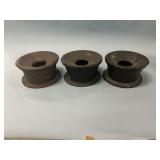 Three Early-20th C. Cast Iron Tobacco Spittoons