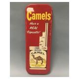 Camels Tin Cigarette Advertising Thermometer