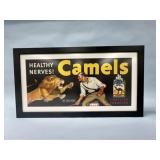 1930s Paper Camels Cigarettes Lion Tamer Sign