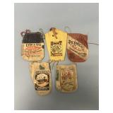Group of Opened Tobacco Advertising Pouches