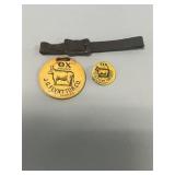 J.G. Flynt Tobacco Co "Ox" Tobacco Tag & Watch Fob