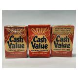 3 Different Unopened "Cash Value" Tobacco Pouches