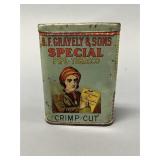 B.F. Gravely & Sons Crimp Cut Tobacco Pocket Tin