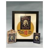 Rare George Washington Cut Plug Cardboard Fan Pull
