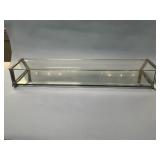 Unusual Thick Chrome & Glass Vintage Display Case