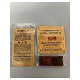 Rare RJR Sample Plug Tobacco w/ Tobacco Tag