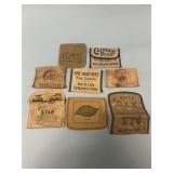 Collection of Tobacco Advertising Canvas Pouches