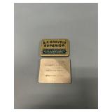 Small Flat B.F. Gravely Pocket Tobacco Tins