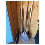 Assortment of Long Handled Garden Tools