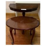 (2) Mahogany Stands