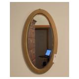 Gilt Framed Oval Mirror